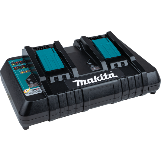 Makita 牧田 18V LXT® Lithium‑Ion Dual Port Rapid Optimum Charger DC18RD