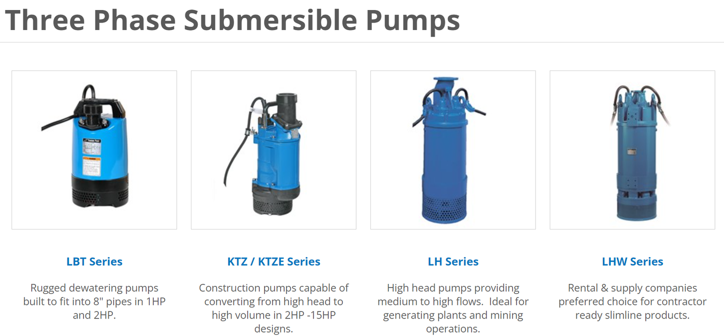 Tsurumi Submersible Water Pump