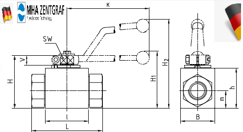MHA Zentgraf - 2-Way Ball Valve