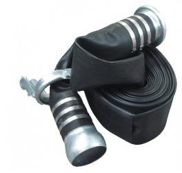 Black PVC Heavy Duty Lay Flat Hose