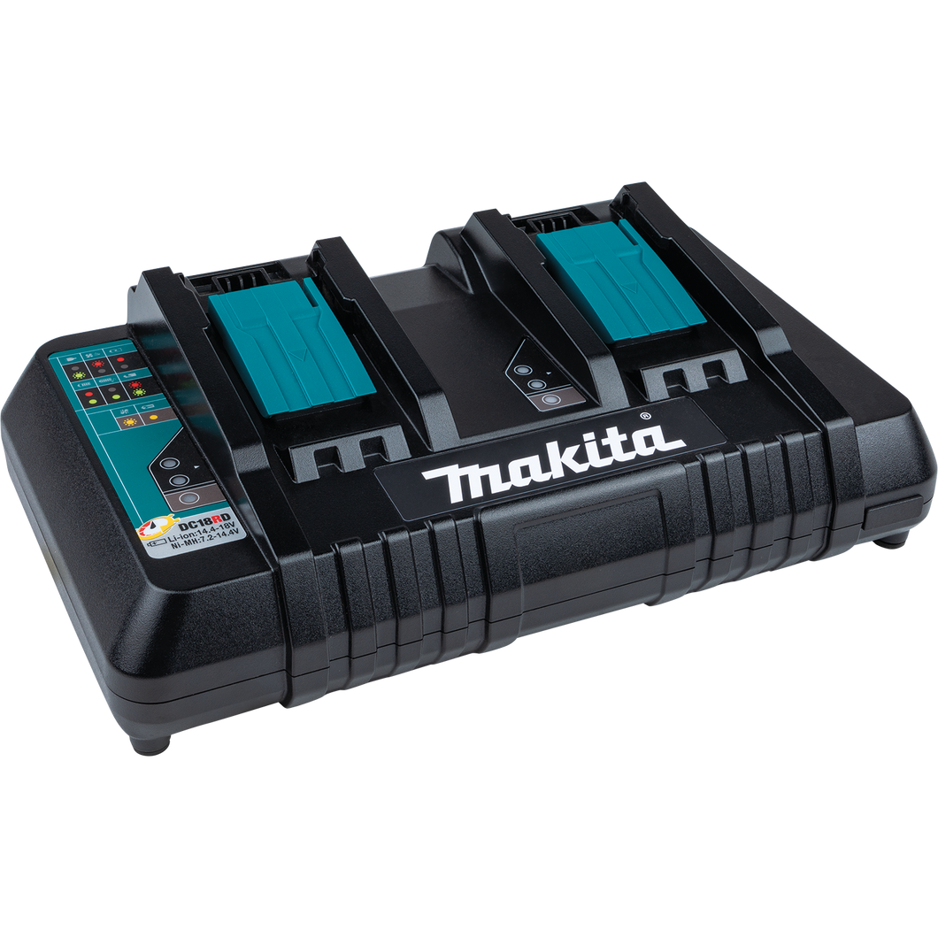 Makita 牧田 18V LXT® Lithium‑Ion Dual Port Rapid Optimum Charger DC18RD
