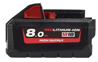 Milwaukee M18™ High Output™ 8.0ah 鋰電池 / 8.0ah Battery M18 Hb8