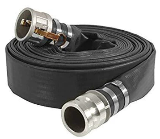 Techflex Black PVC Heavy Duty Lay Flat Hose