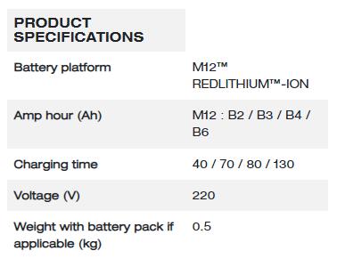 Milwaukee M12™ Charger / 充電器 C12C