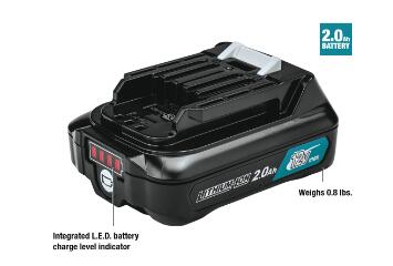 Makita 牧田 12V max CXT® Lithium‑Ion 2.0Ah Battery / 鋰電池 BL1021B