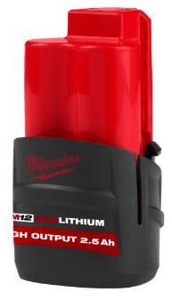 Milwaukee M12™ High Output™ 2.5ah 鋰電池 / 2.5ah Battery   M12hb2.5