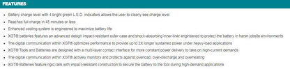 Makita 牧田 40V max XGT® 4.0Ah Battery BL4040