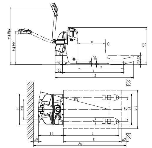 Electric Pallet Truck EPT18 1.8 Tonne