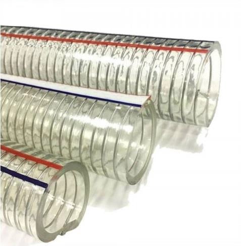 PVC steel helix suction and discharge transparent hose