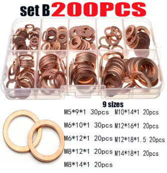 Copper Washer Gasket Set  紫銅墊圈修理盒