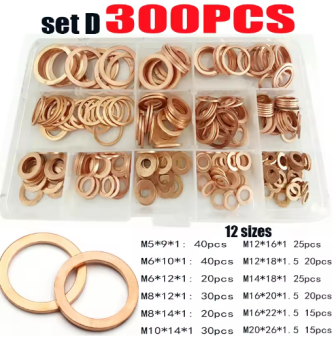 Copper Washer Gasket Set  紫銅墊圈修理盒