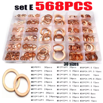 Copper Washer Gasket Set  紫銅墊圈修理盒