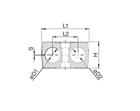 Stauff Twin Series Polypropylene Profiled Clamp