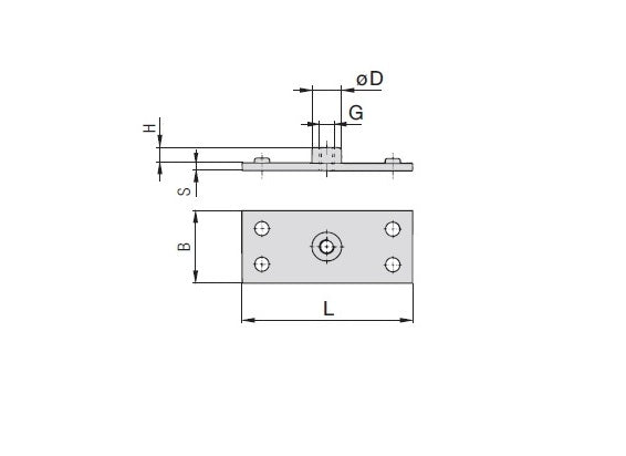 Stauff Twin Series Single Weld Plate