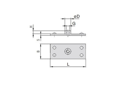 Stauff Twin Series Single Weld Plate