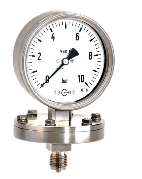 Pressure gauges with diaphragm Stainless steel , with or without filling