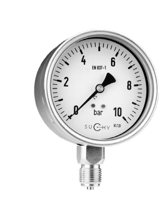 Heavy Duty pressure gauges with Bourdon tube