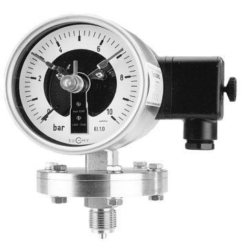 Contact pressure gauges with diaphragm Stainless steel , with or without filling