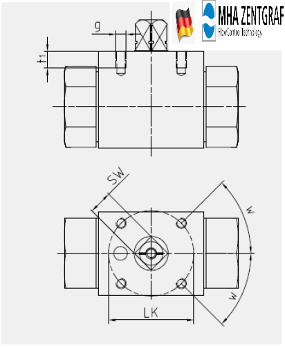 MHA Zentgraf - 2-Way Ball Valve Steel