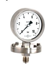 Load image into Gallery viewer, Pressure gauge with diaphragm Industry version with or without filling
