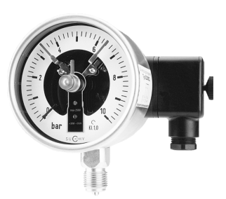 All Stainless Steel Contact Pressure Gauges For Special Safety To Din En 837-1 With Or Without Glycerine Filling