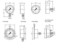 Load image into Gallery viewer, Standard pressure gauges

