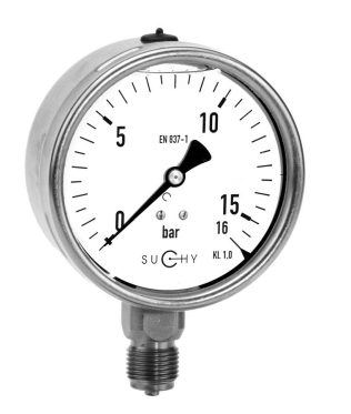 All Stainless Steel Pressure Gauges With Bourdon Tube With Glycerin Filling