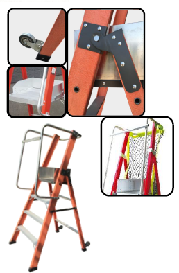 Mp Fiberglass Ladder Platform