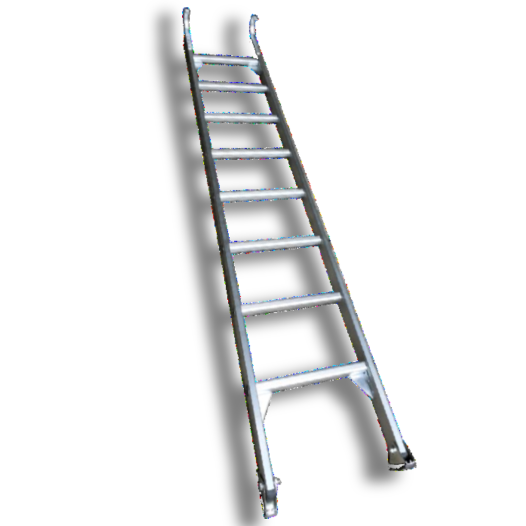 “MP” ALUMINIUM STRAIGHT LADDER WITH/WITHOUT STEEL HOOK