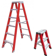 Load image into Gallery viewer, &quot;MP&quot; FIBERGLASS A-SHAPED STEP LADDER
