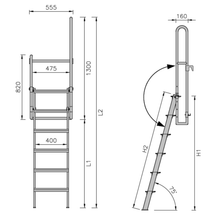 Load image into Gallery viewer, “MP” ALUMINIUM LORRY LADDER
